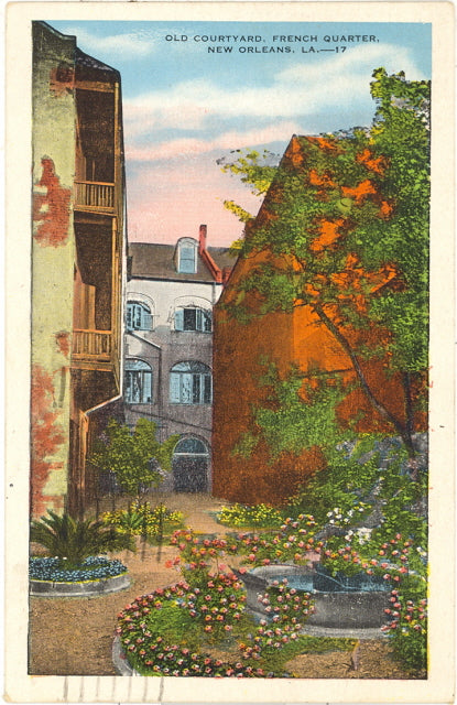 Old Courtyard, French Quarter, New Orleans, LA - Carey's Emporium