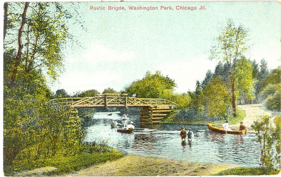 Rustic Bridge, Washington Park, Chicago, IL - Carey's Emporium