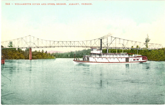 Willamette River and Steel Bridge, Albany, OR - Carey's Emporium
