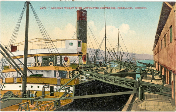 Loading Wheat with Automatic Conveyors, Portland, OR - Carey's Emporium