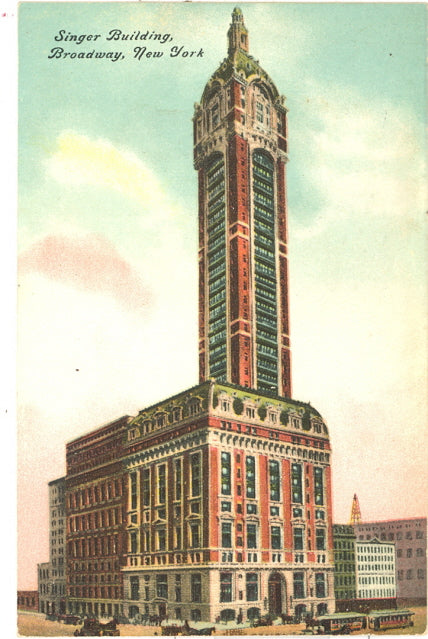 Singer Building, Broadway, New York, NY - Carey's Emporium