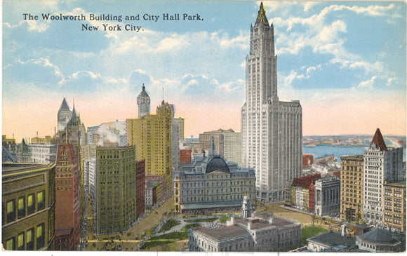 Woolworth Building and City Hall Park, New York City, NY - Carey's Emporium