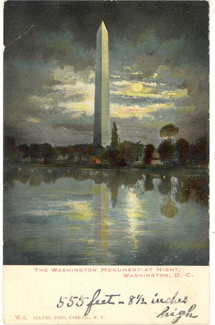 Washington Monument at Night, Washington, DC - Carey's Emporium