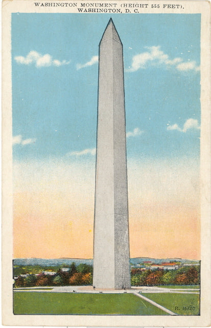 Washington Monument (Height 555 feet), Washington, DC - Carey's Emporium