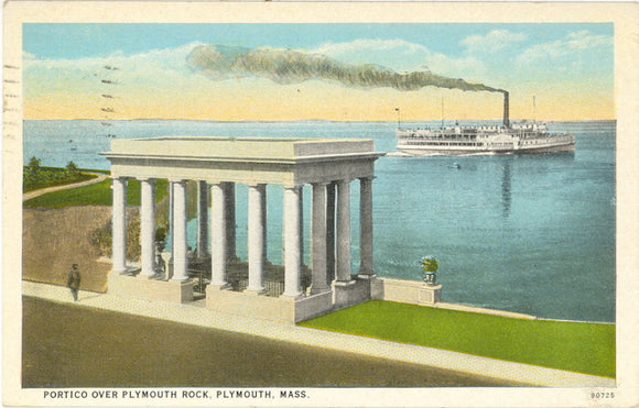 Portico Over Plymouth Rock, Plymouth, MA - Carey's Emporium