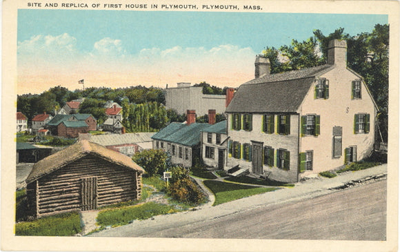 Site and replica of First House in Plymouth, Plymouth, MA - Carey's Emporium