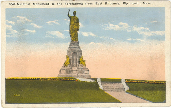 National Monument to the Forefathers, from East Entrance, Plymouth, MA - Carey's Emporium