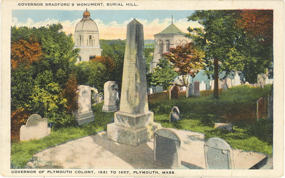 Governor Bradford Monument, Burial Hill, Plymouth, MA - Carey's Emporium