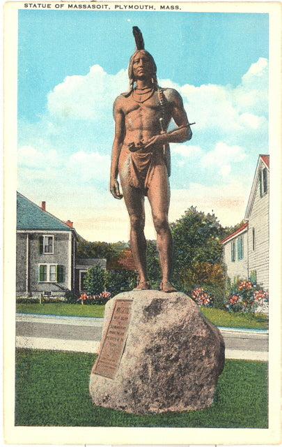 Statue of Massasoit, Plymouth, MA - Carey's Emporium