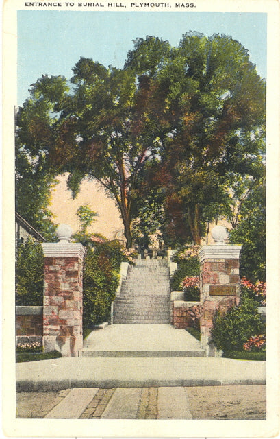 Entrance to Burial Hill, Plymouth, MA - Carey's Emporium