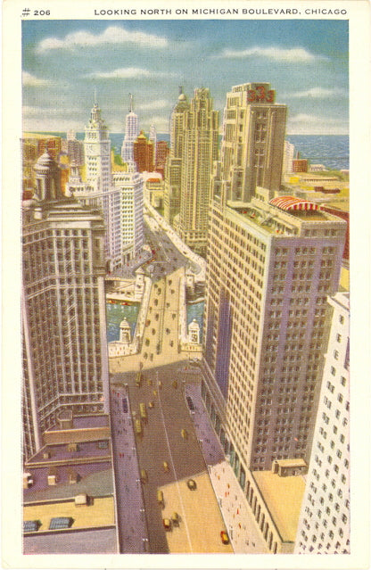 Looking North on Michigan Boulevard, Chicago, IL - Carey's Emporium