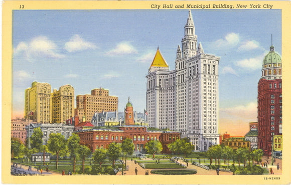 City Hall and Municipal Building, New York City, NY - Carey's Emporium