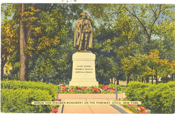 Baron Von Steuben Monument on the Parkway, Utica, NY - Carey's Emporium
