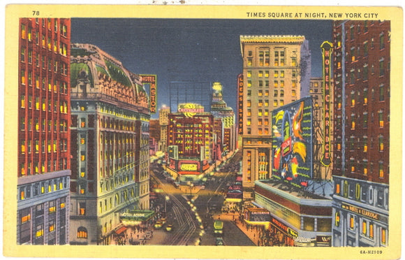 Times Square at Night, New York City, NY - Carey's Emporium