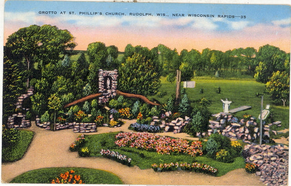 Grotto at St. Phillips Church, Rudolph, WI - Carey's Emporium