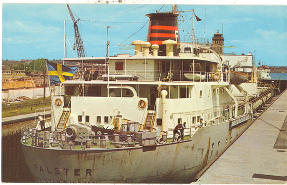 Ocean Freighter Passing Through Mac Arthur Lock, Sault Ste. Marie, MI - Carey's Emporium