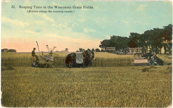 Reaping Time in the Wisconsin Grain Fields - Carey's Emporium