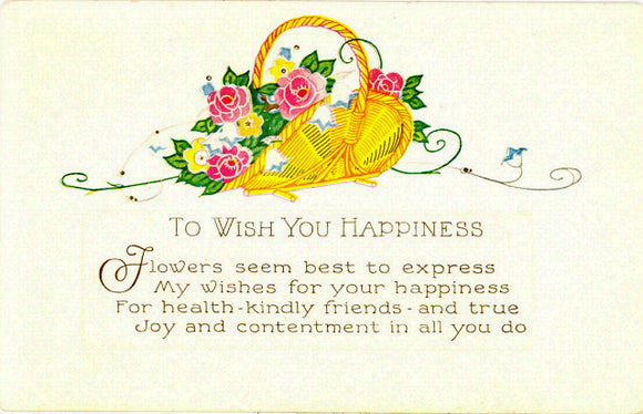 To Wish You Happiness - Carey's Emporium