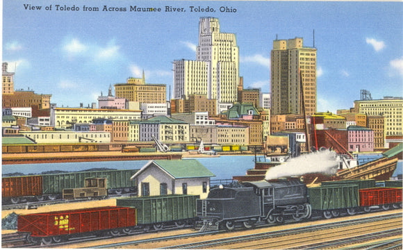 View of Toledo from Across Maumee River, Toledo, OH - Carey's Emporium