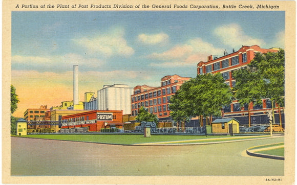 Portion of the Plant of Post Products Division of the General Foods Corporation, Battle Creek, MI - Carey's Emporium