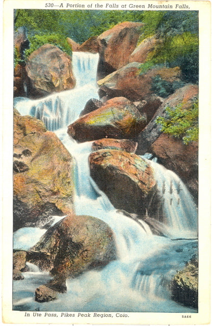 Falls at Green Mountain Falls, In Ute Pass, Pikes Peak Region, CO - Carey's Emporium