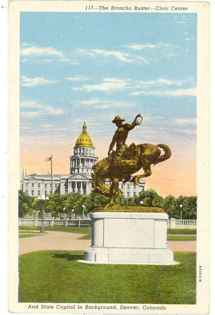 Bronco Buster Statue, Denver, CO - Carey's Emporium