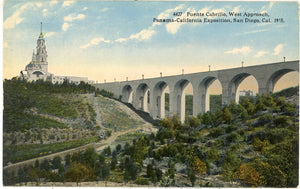 Puente Cabrillo, West Approach, Panama-California Exposition, San Diego, CA 1915 - Carey's Emporium