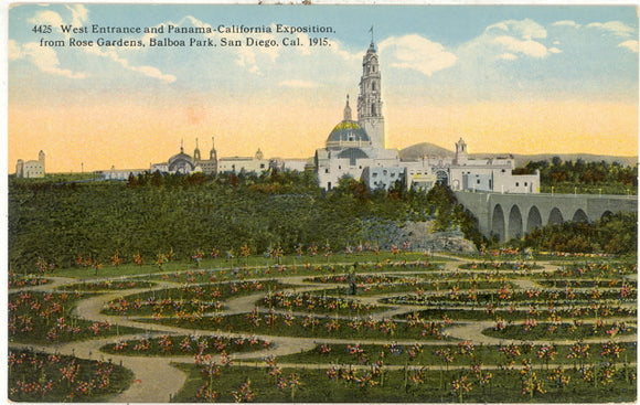 West Entrance, Panama-California Exposition, San Diego, CA 1915 - Carey's Emporium