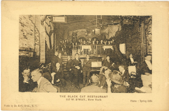 The Black Cat Restaurant, 557 B'way, New York, NY - Carey's Emporium