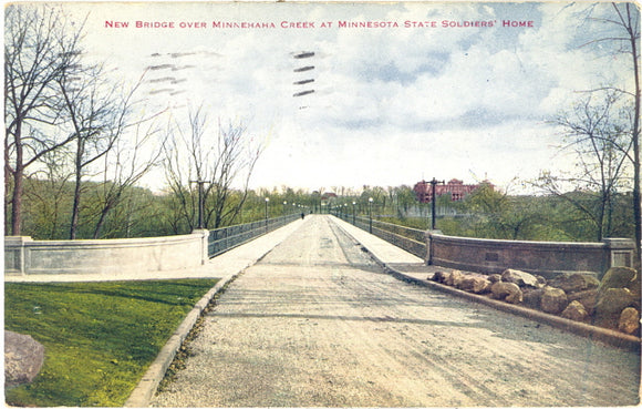 New Bridge over Minnehaha Creek at Minnesota State Soldiers Home, Minneapolis, MN - Carey's Emporium