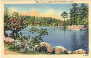 Mirror Lake at Coggshall Park, Fitchburg, MA - Carey's Emporium