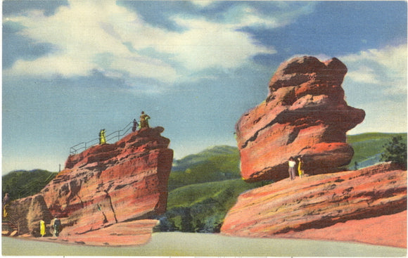 Balanced and Steamboat Rocks, Garden of the Gods, Pikes Peak Region, CO - Carey's Emporium