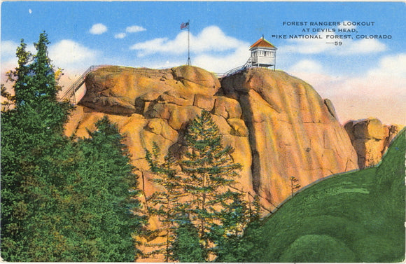 Forest Rangers Lookout at Devils Head, Pike National Forest, CO - Carey's Emporium