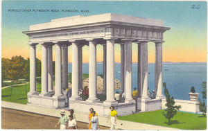 Portico Over Plymouth Rock, Plymouth, MA - Carey's Emporium