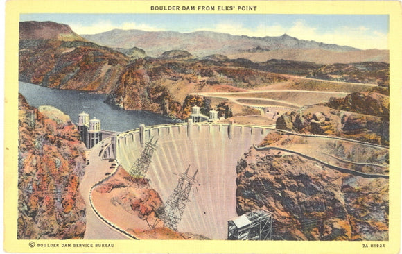 Boulder Dam from Elks Point - Carey's Emporium