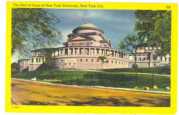 Hall of Fame at New York University, New York City, NY - Carey's Emporium