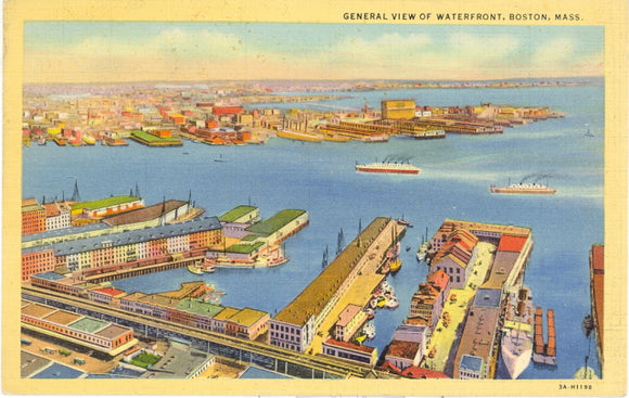 General View of Waterfront, Boston, MA - Carey's Emporium