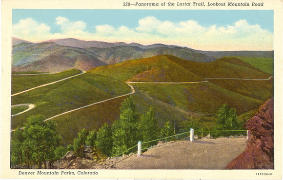 Panorama of the Lariat Trail, Lookout Mountain Road, Denver Mountain Parks, CO - Carey's Emporium