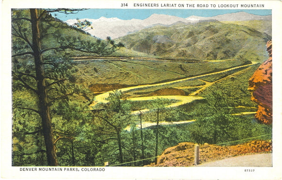 Engineering Lariat on the Road to Lookout Mountain, Denver Mountain Parks, CO - Carey's Emporium
