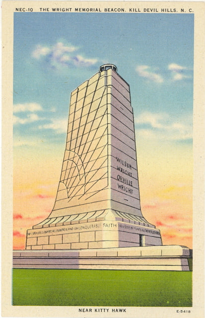 Wright Brothers Memorial Beacon, Kill Devil Hills, near Kitty Hawk, NC - Carey's Emporium