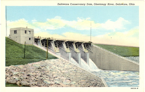 Delaware Conservancy Dam, Olentangy River, Delaware, OH - Carey's Emporium