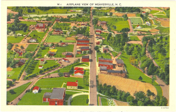 Airplane View of Weaverville, NC - Carey's Emporium