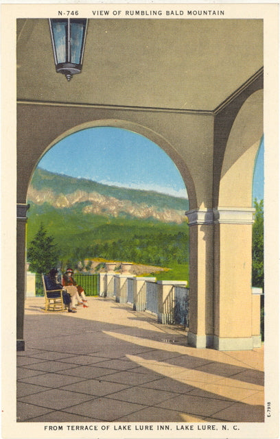 Rumbling Mountain from Lake Lure Inn, Lake Lure, NC - Carey's Emporium