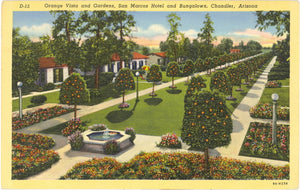 Orange Vista and Gardens, San Marcos Hotel and Bungalows, Chandler, AZ - Carey's Emporium