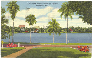 Lake Morton and City Skyline, Lakeland, FL - Carey's Emporium