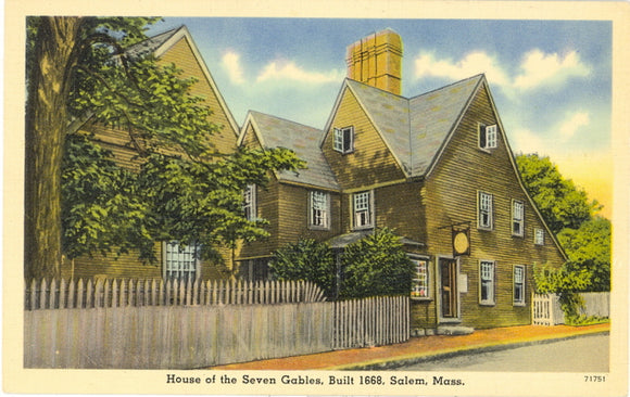 House of the Seven Gables, Built 1668, Salem, MA - Carey's Emporium