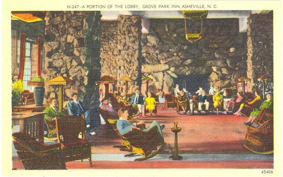 A Portion of the Lobby, Grove Park Inn, Asheville, NC - Carey's Emporium