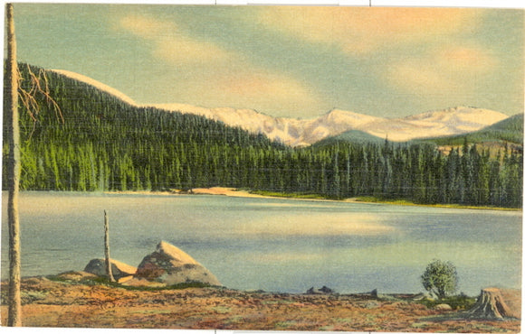 Mt. Evans and Range from Echo Lake, Denver Mountain Parks, CO - Carey's Emporium