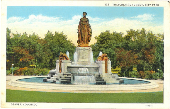 Thatcher Monument, City Park, Denver, CO - Carey's Emporium