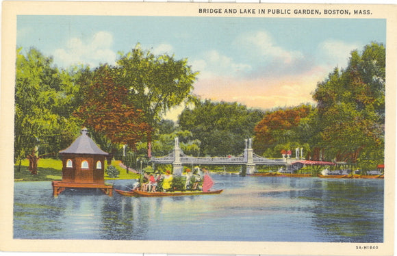 Bridge and Lake in Public Garden, Boston, MA - Carey's Emporium